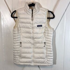 Patagonia White Down Vest